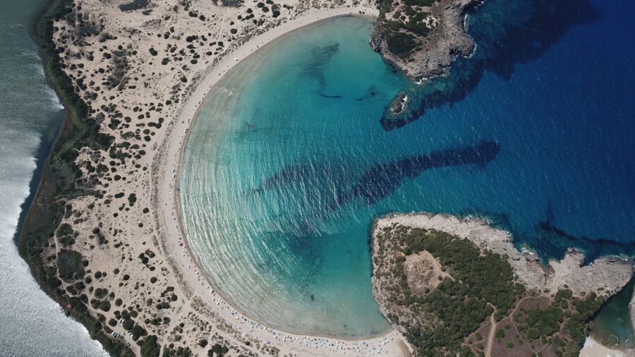 Beaches location, Greece