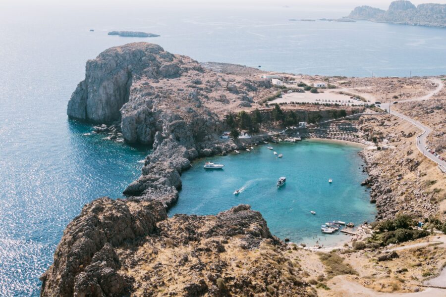 Beaches location, Greece