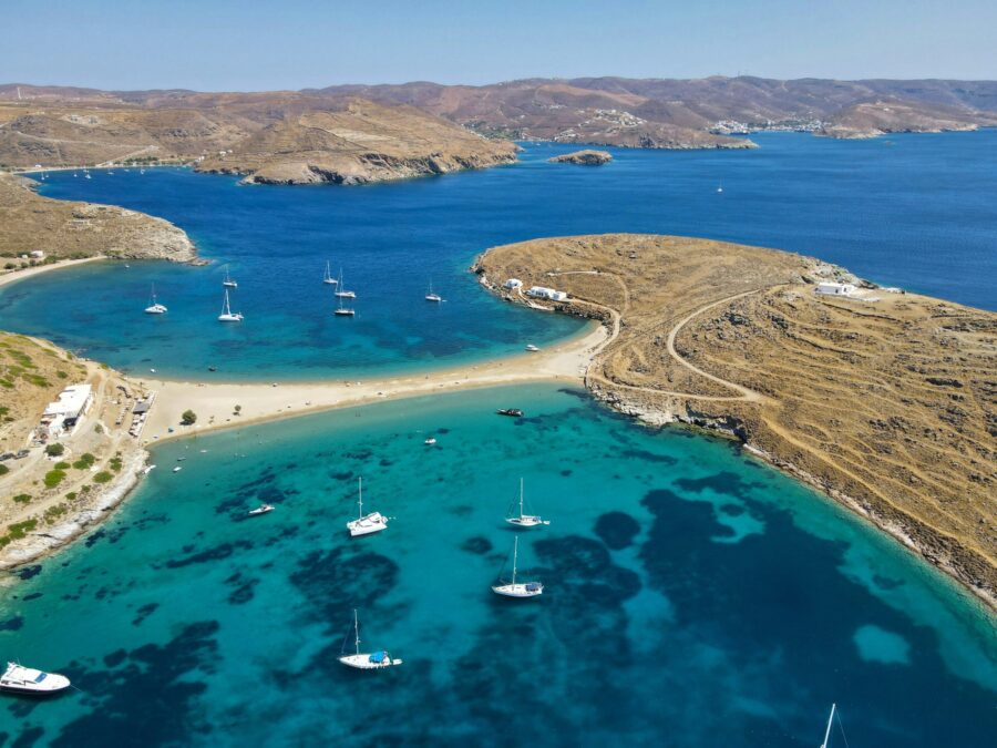 Beaches location, Greece