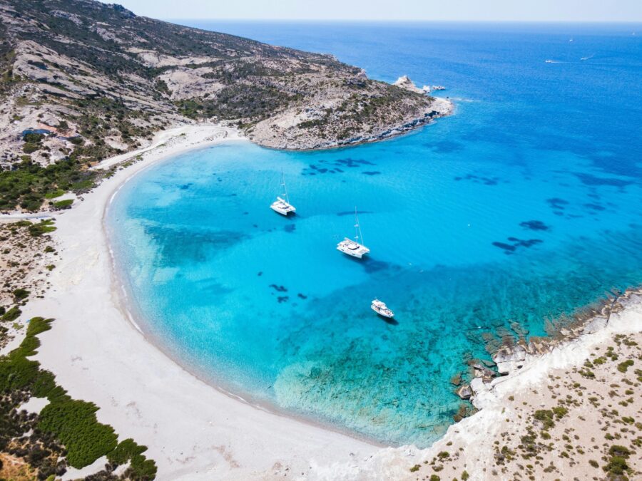 Beaches location, Greece