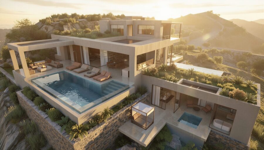 Residences location, Greece