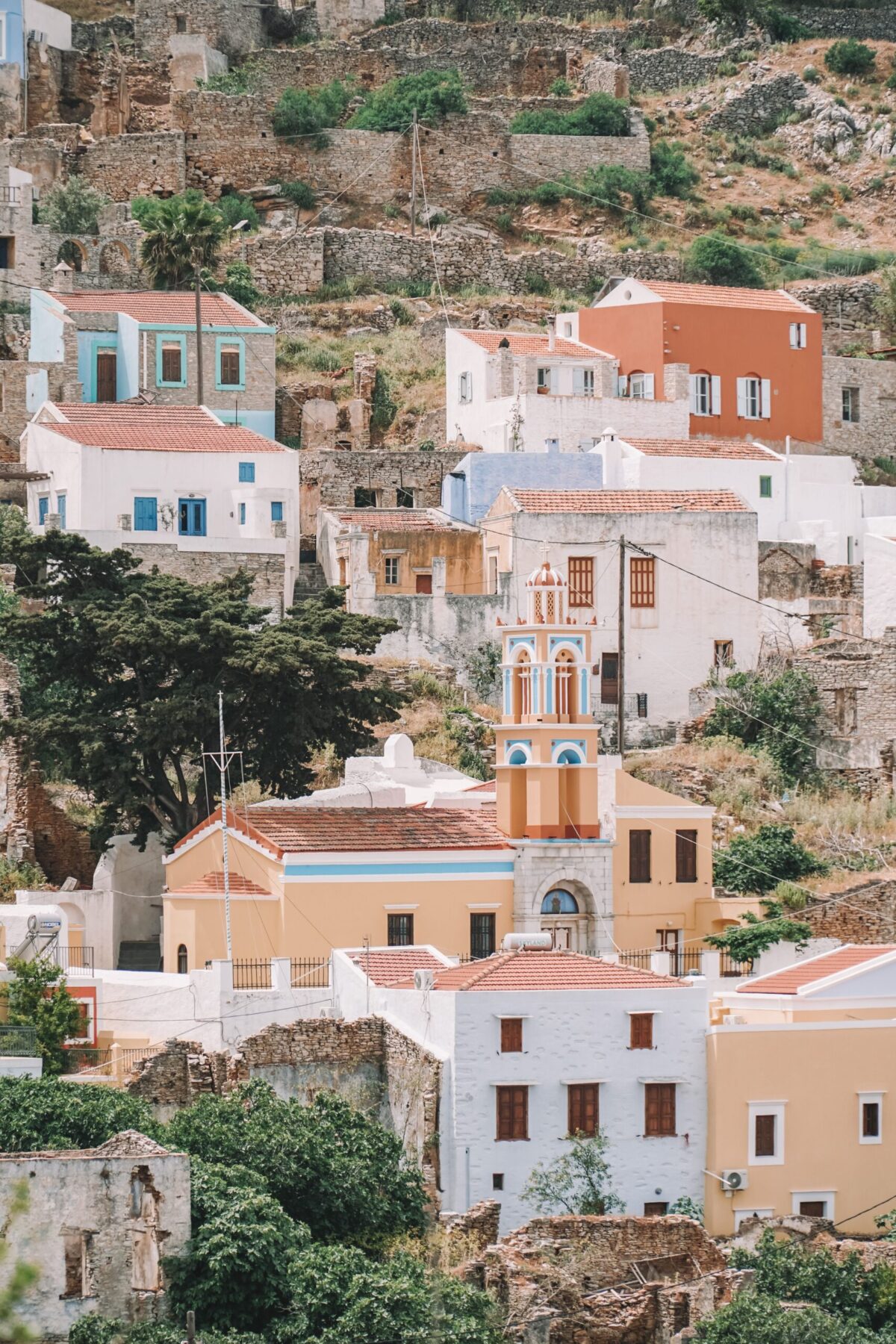Villages location, Greece