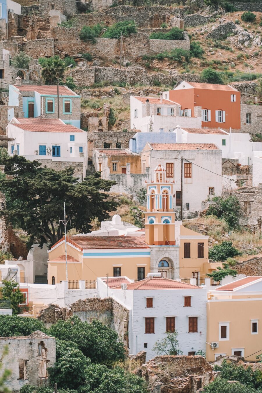 Villages location, Greece