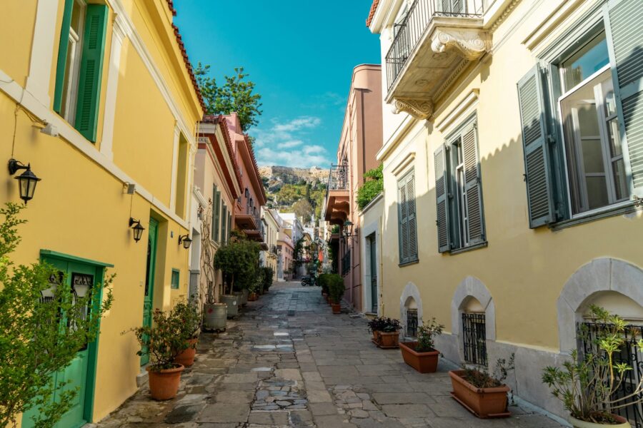 Villages location, Greece