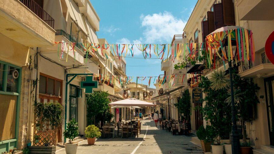 Villages location, Greece